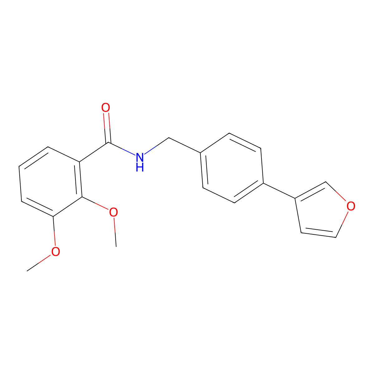 N-(4-(furan-3-yl)benzyl)-2,3-dimethoxybenzamide molecular structure, CAS 2034297-04-4