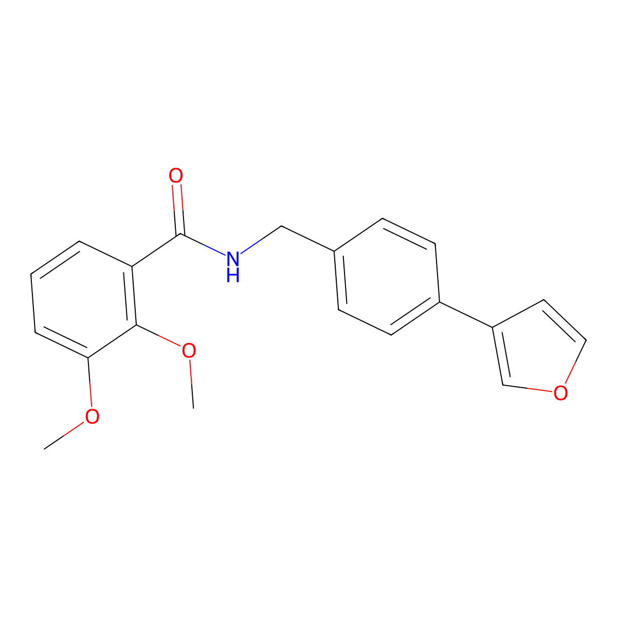 N-(4-(furan-3-yl)benzyl)-2,3-dimethoxybenzamide molecular structure, CAS 2034297-04-4
