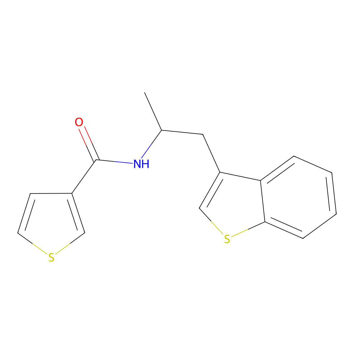 N-(1-(benzo[b]thiophen-3-yl)propan-2-yl)thiophene-3-carboxamide molecular structure, CAS 2034297-28-2