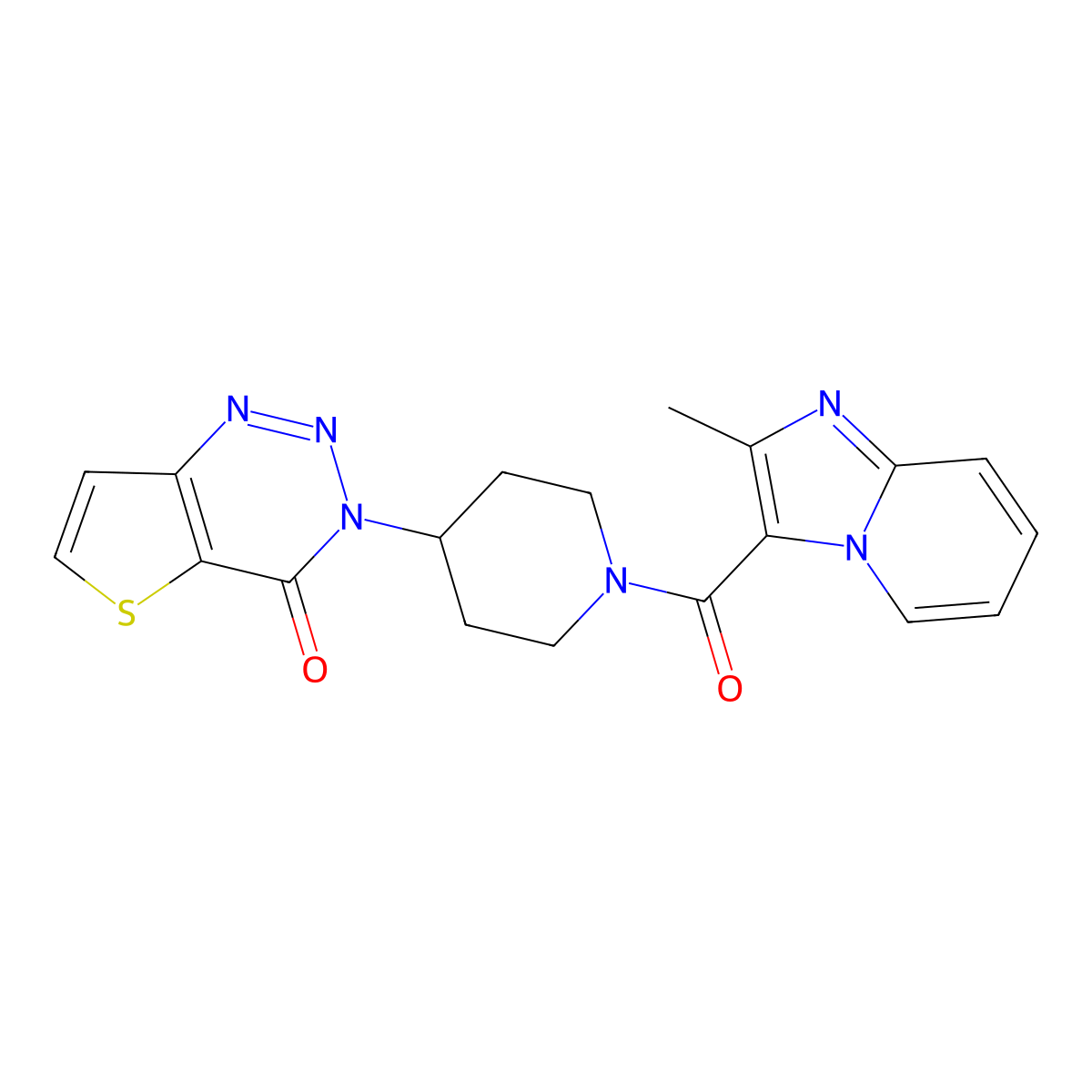 3-(1-(2-methylimidazo[1,2-a]pyridine-3-carbonyl)piperidin-4-yl)thieno[3,2-d][1,2,3]triazin-4(3H)-one molecular structure, CAS 2034297-99-7