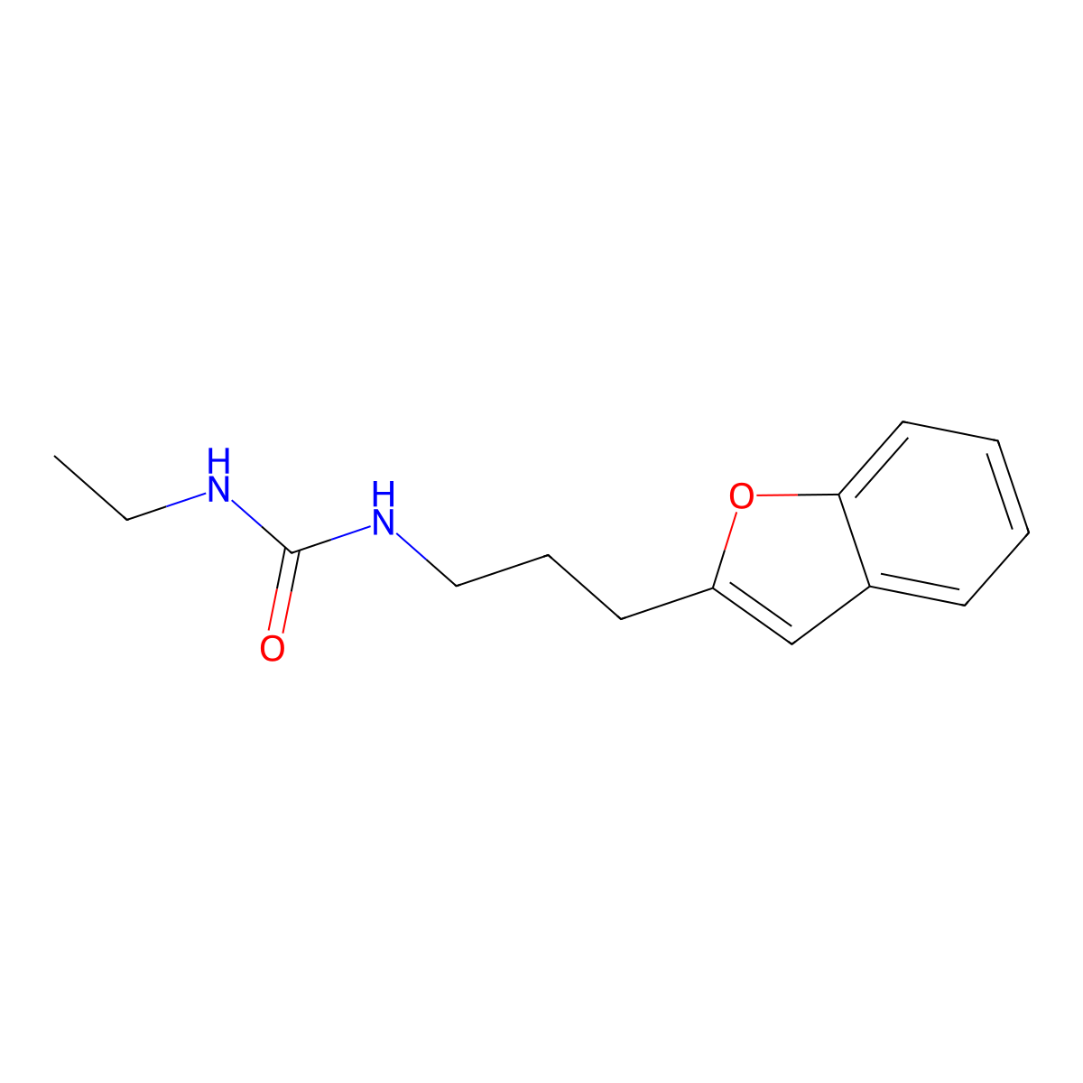 1-(3-(Benzofuran-2-yl)propyl)-3-ethylurea molecular structure, CAS 2034298-26-3