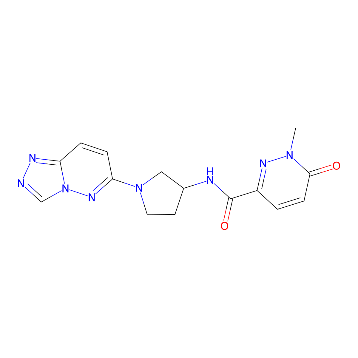 N-(1-([1,2,4]triazolo[4,3-b]pyridazin-6-yl)pyrrolidin-3-yl)-1-methyl-6-oxo-1,6-dihydropyridazine-3-carboxamide molecular structure, CAS 2034300-88-2