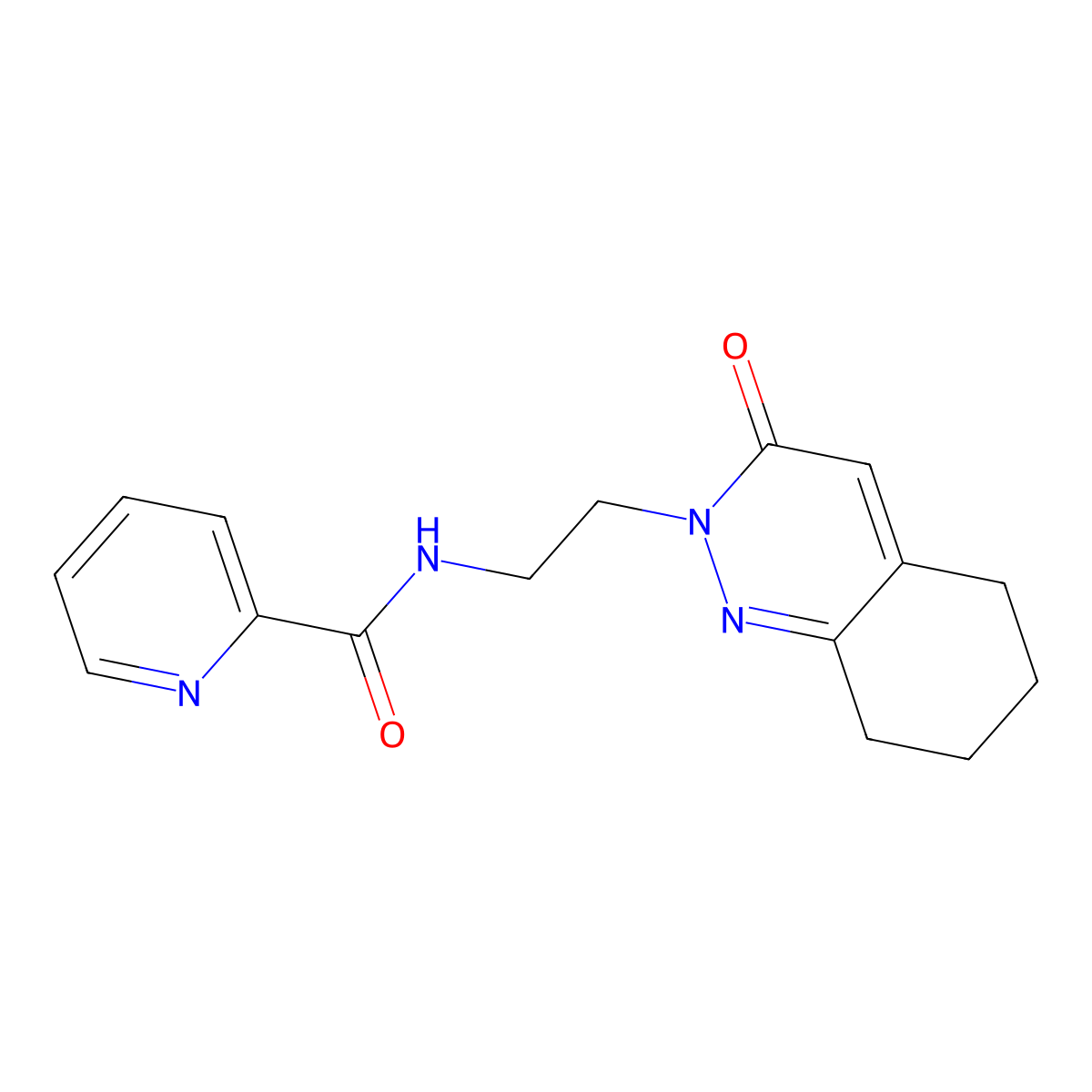 N-(2-(3-oxo-5,6,7,8-tetrahydrocinnolin-2(3H)-yl)ethyl)picolinamide molecular structure, CAS 2034303-00-7