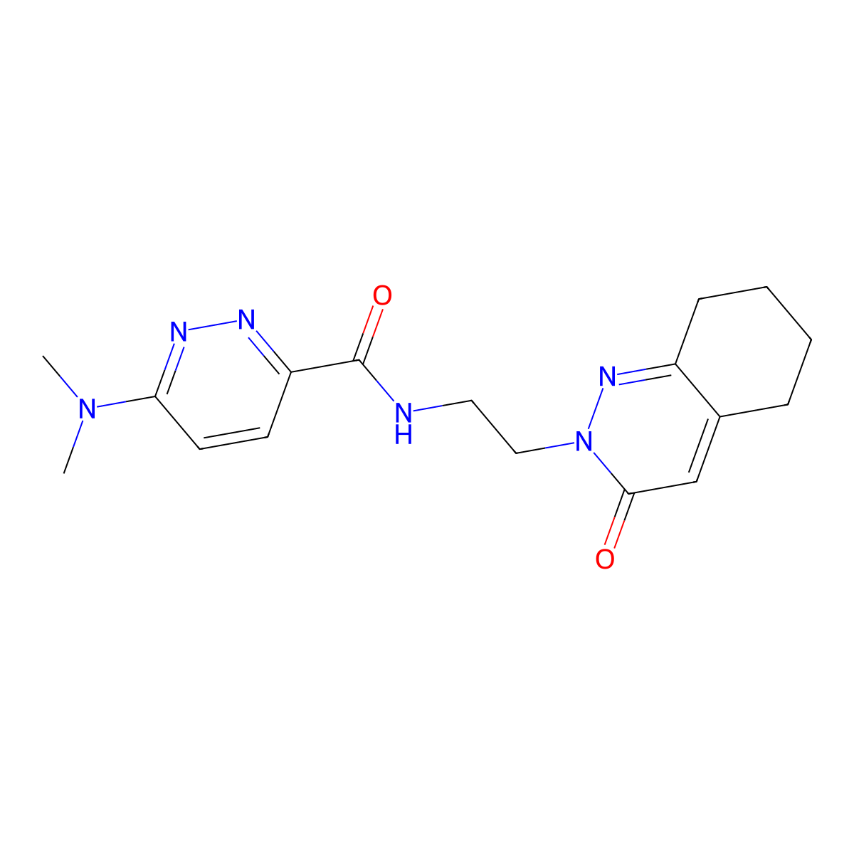 6-(dimethylamino)-N-(2-(3-oxo-5,6,7,8-tetrahydrocinnolin-2(3H)-yl)ethyl)pyridazine-3-carboxamide molecular structure, CAS 2034303-30-3
