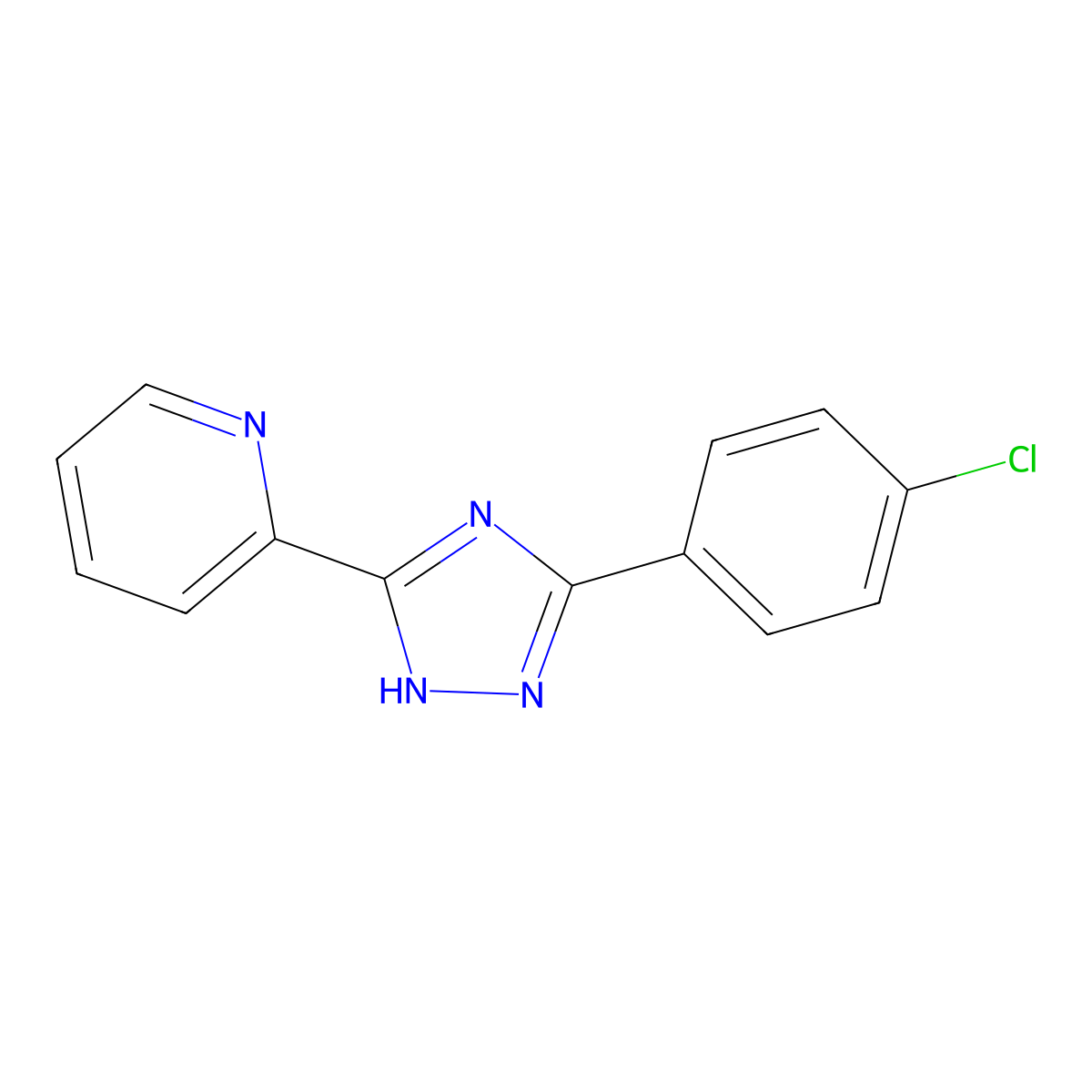2-(5-(4-chlorophenyl)-4H-1,2,4-triazol-3-yl)pyridine molecular structure, CAS 2034304-78-2