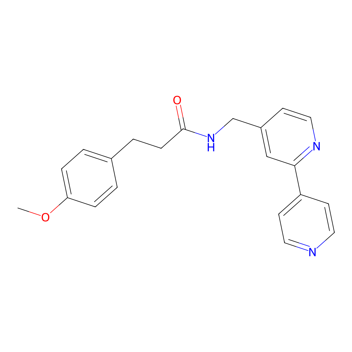 N-([2,4'-bipyridin]-4-ylmethyl)-3-(4-methoxyphenyl)propanamide molecular structure, CAS 2034305-23-0