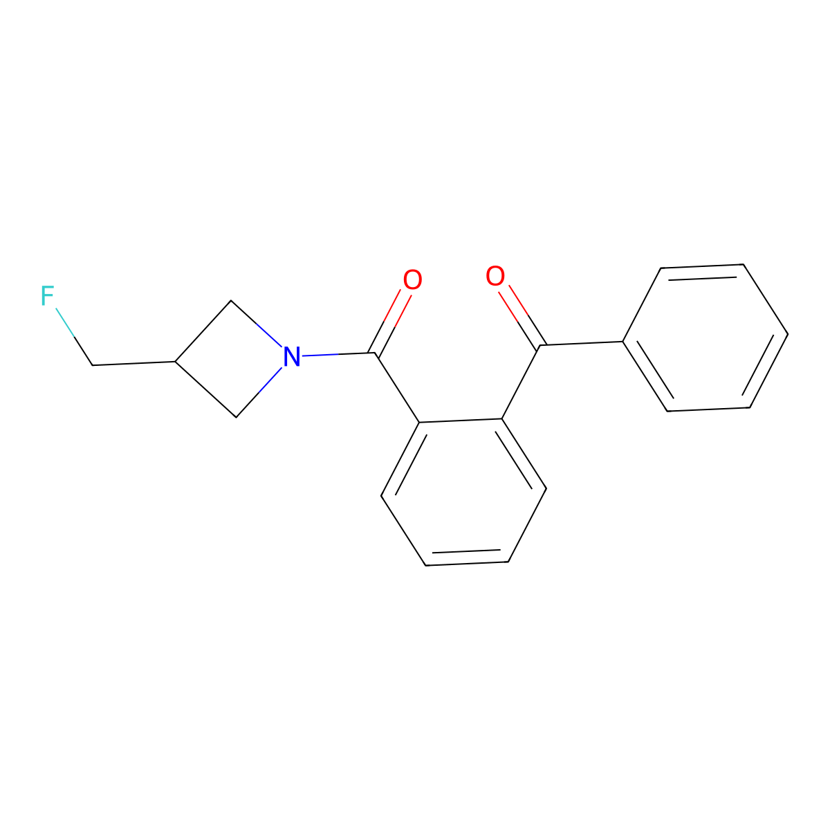 (2-Benzoylphenyl)(3-(fluoromethyl)azetidin-1-yl)methanone molecular structure, CAS 2034306-49-3