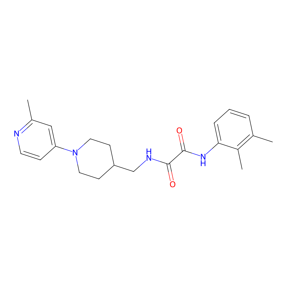 N1-(2,3-dimethylphenyl)-N2-((1-(2-methylpyridin-4-yl)piperidin-4-yl)methyl)oxalamide molecular structure, CAS 2034306-99-3