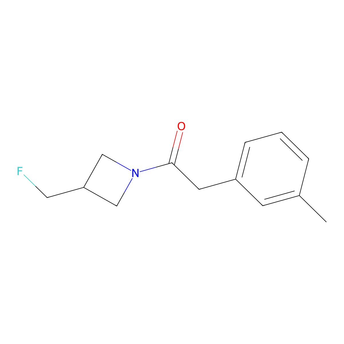1-(3-(Fluoromethyl)azetidin-1-yl)-2-(m-tolyl)ethanone molecular structure, CAS 2034307-20-3