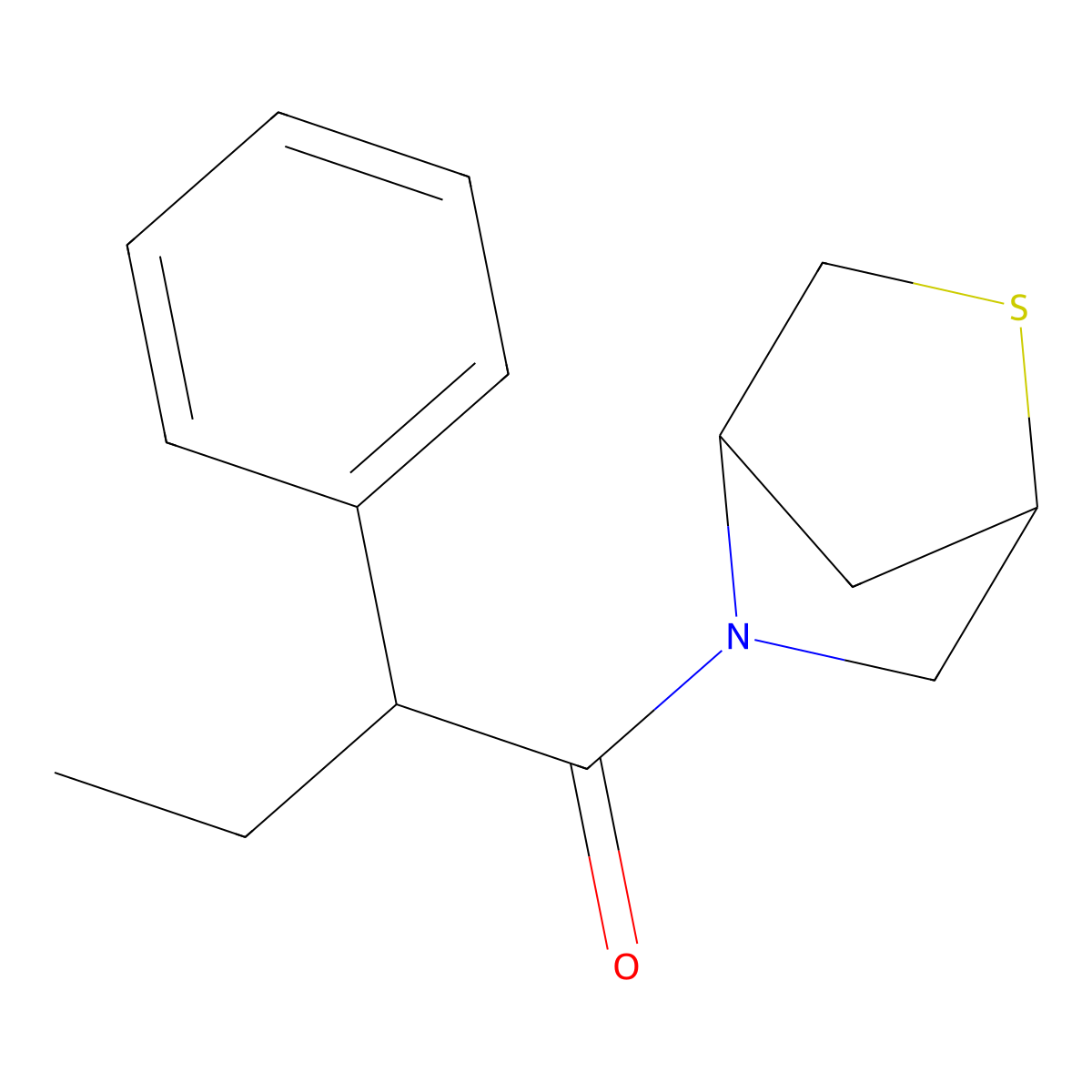 1-(2-Thia-5-azabicyclo[2.2.1]heptan-5-yl)-2-phenylbutan-1-one molecular structure, CAS 2034309-60-7