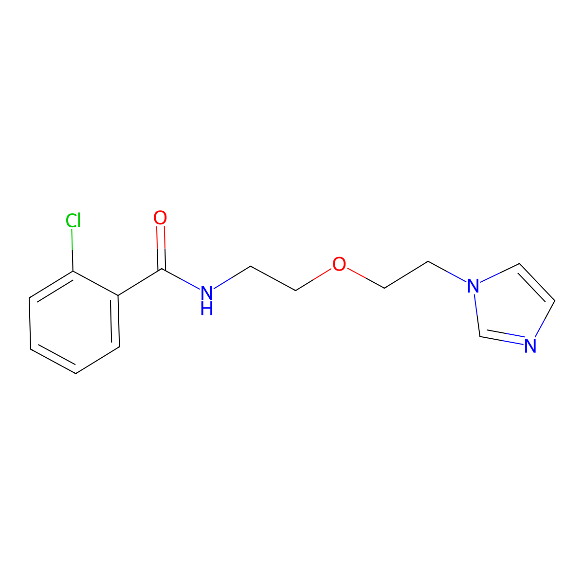 N-(2-(2-(1H-imidazol-1-yl)ethoxy)ethyl)-2-chlorobenzamide molecular structure, CAS 2034311-03-8