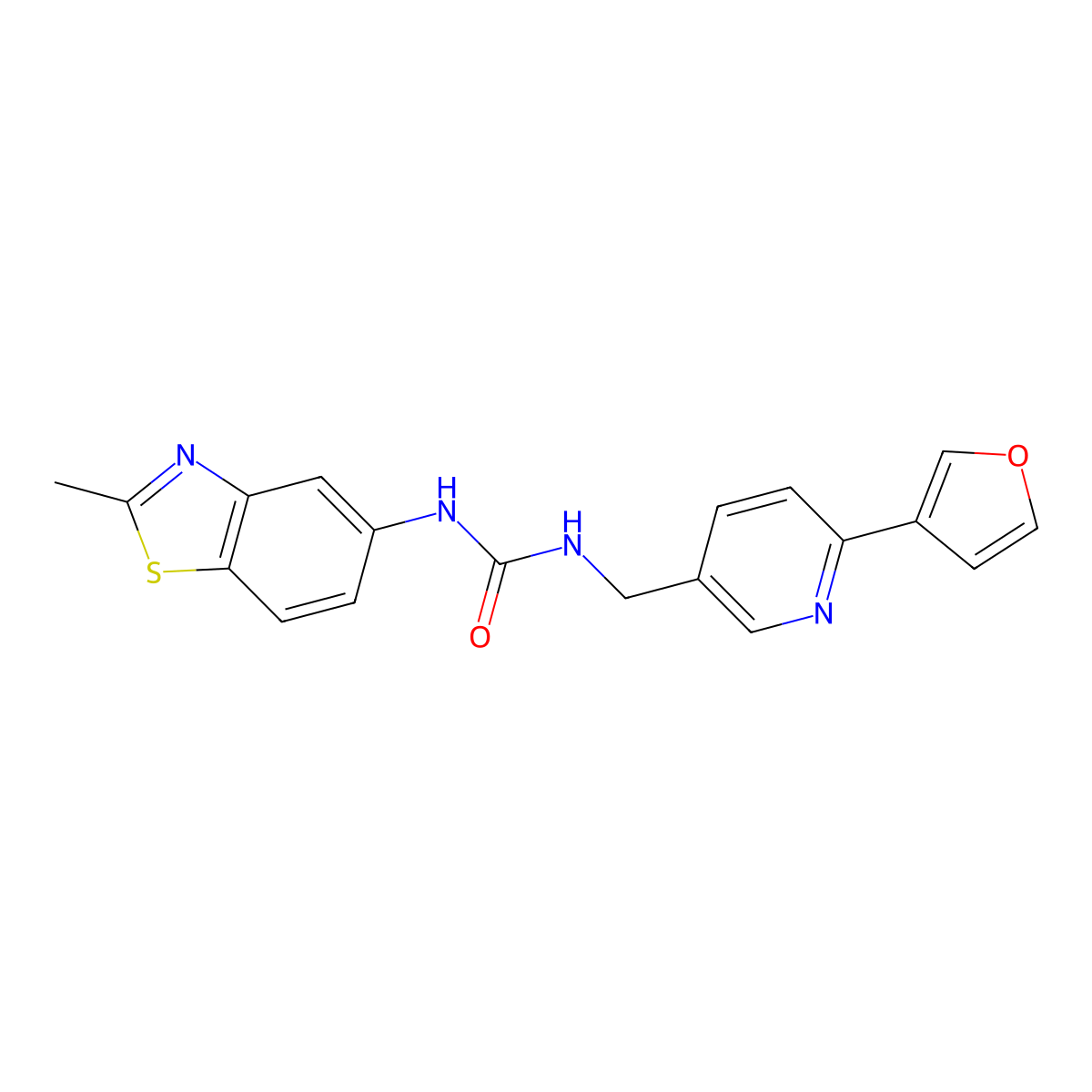 1-((6-(Furan-3-yl)pyridin-3-yl)methyl)-3-(2-methylbenzo[d]thiazol-5-yl)urea molecular structure, CAS 2034311-12-9