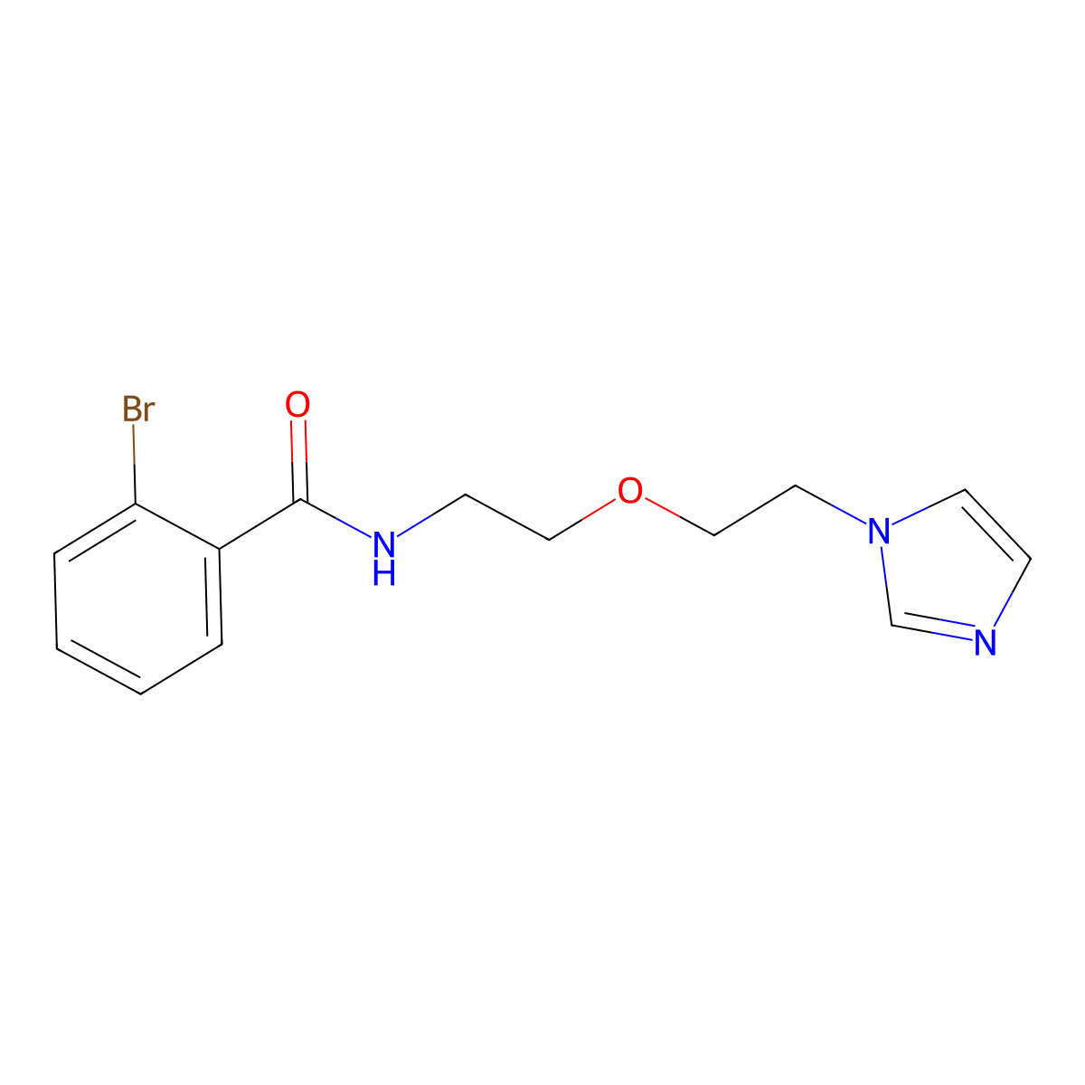N-(2-(2-(1H-imidazol-1-yl)ethoxy)ethyl)-2-bromobenzamide molecular structure, CAS 2034311-17-4