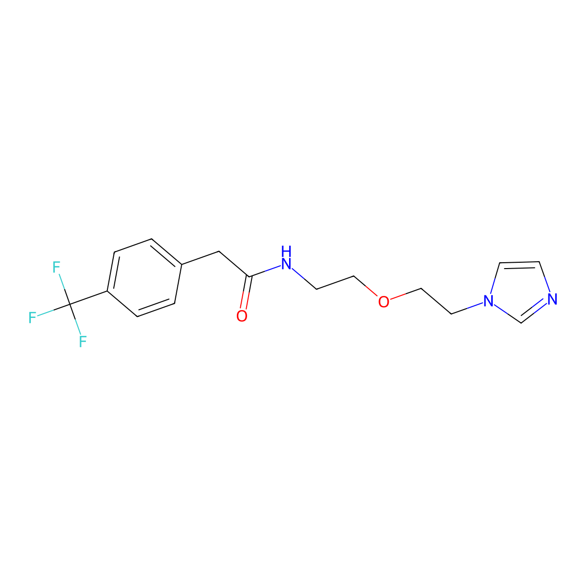 N-{2-[2-(1H-imidazol-1-yl)ethoxy]ethyl}-2-[4-(trifluoromethyl)phenyl]acetamide molecular structure, CAS 2034311-23-2