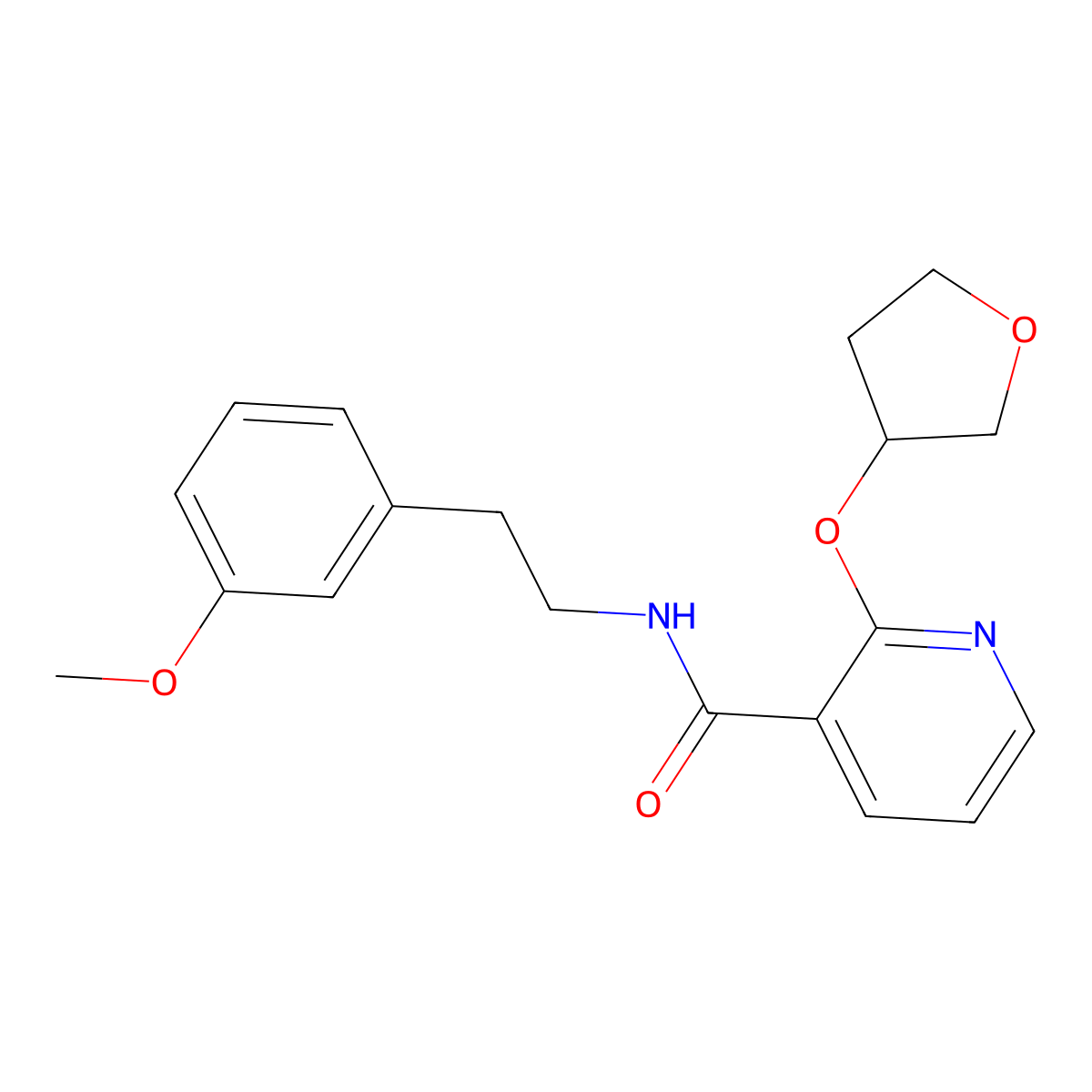 N-(3-methoxyphenethyl)-2-((tetrahydrofuran-3-yl)oxy)nicotinamide molecular structure, CAS 2034312-89-3