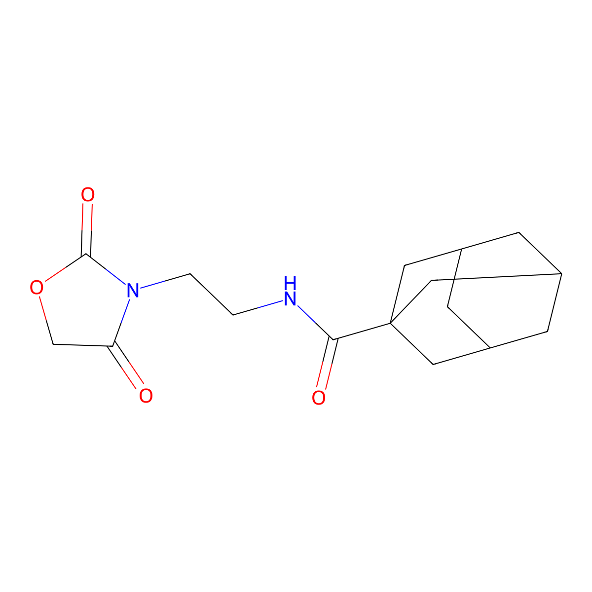 N-[2-(2,4-dioxo-1,3-oxazolidin-3-yl)ethyl]adamantane-1-carboxamide molecular structure, CAS 2034314-01-5