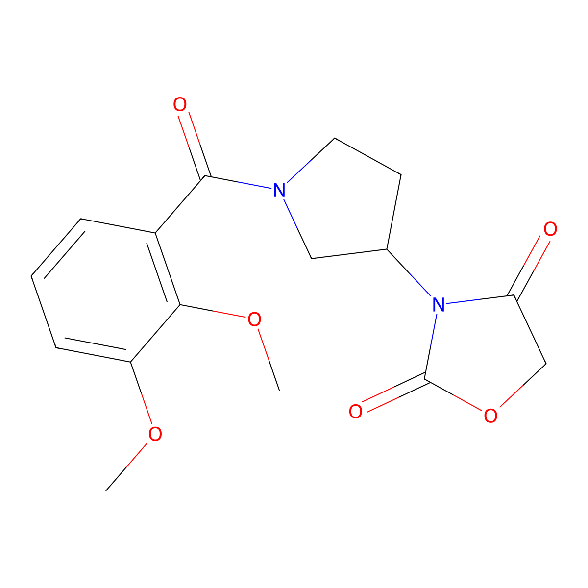 3-(1-(2,3-Dimethoxybenzoyl)pyrrolidin-3-yl)oxazolidine-2,4-dione molecular structure, CAS 2034314-28-6