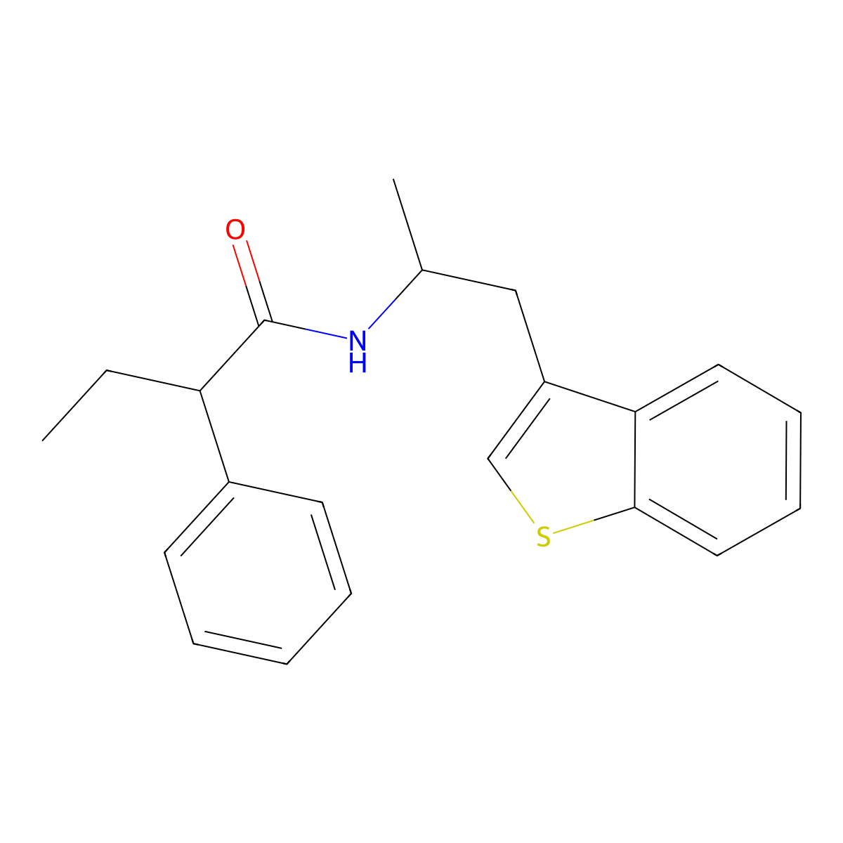 N-(1-(benzo[b]thiophen-3-yl)propan-2-yl)-2-phenylbutanamide molecular structure, CAS 2034316-78-2