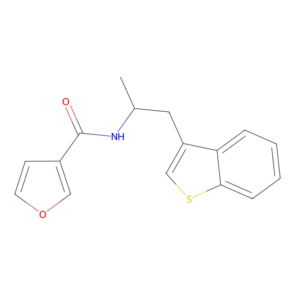 N-(1-(benzo[b]thiophen-3-yl)propan-2-yl)furan-3-carboxamide molecular structure, CAS 2034317-19-4