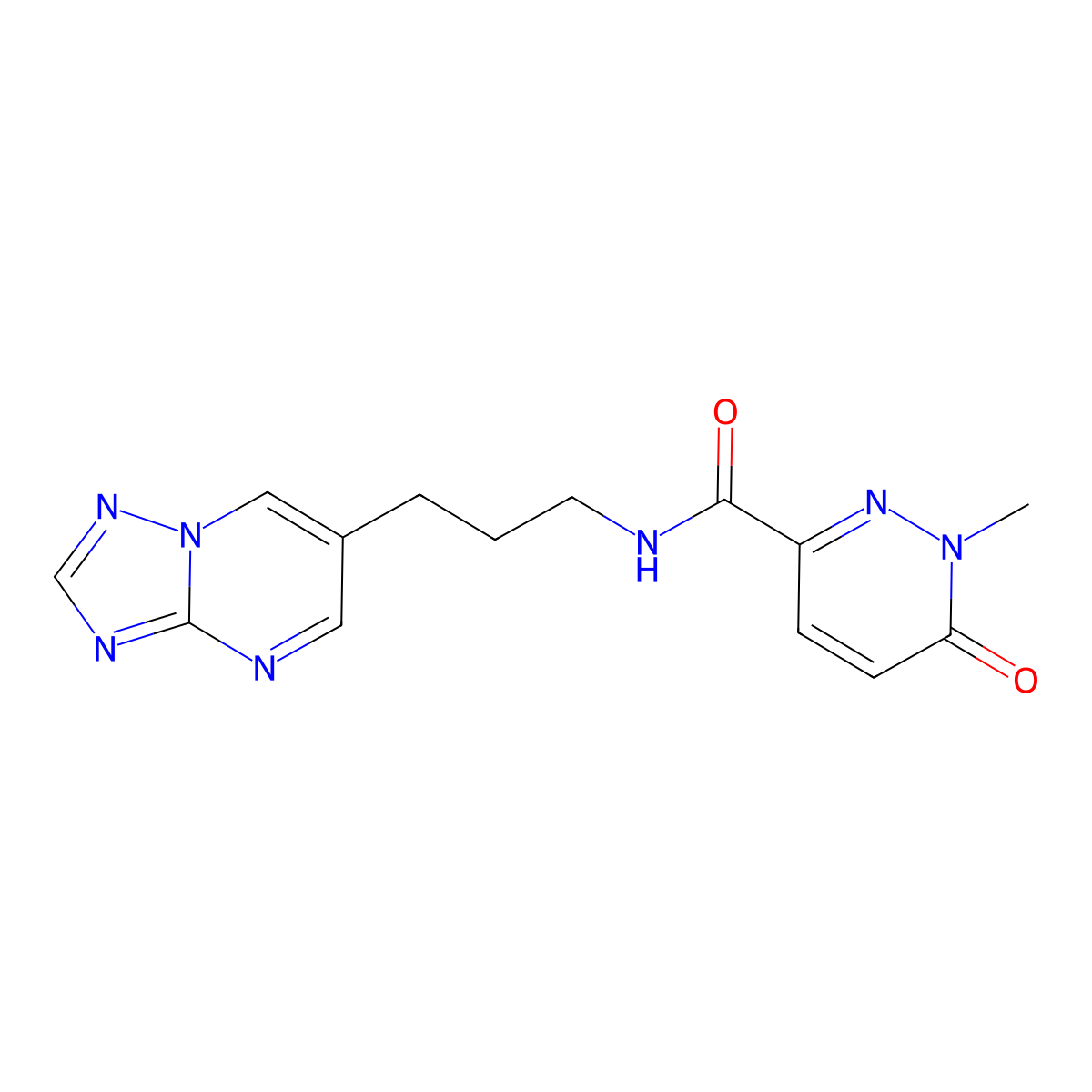 N-(3-([1,2,4]triazolo[1,5-a]pyrimidin-6-yl)propyl)-1-methyl-6-oxo-1,6-dihydropyridazine-3-carboxamide molecular structure, CAS 2034317-33-2