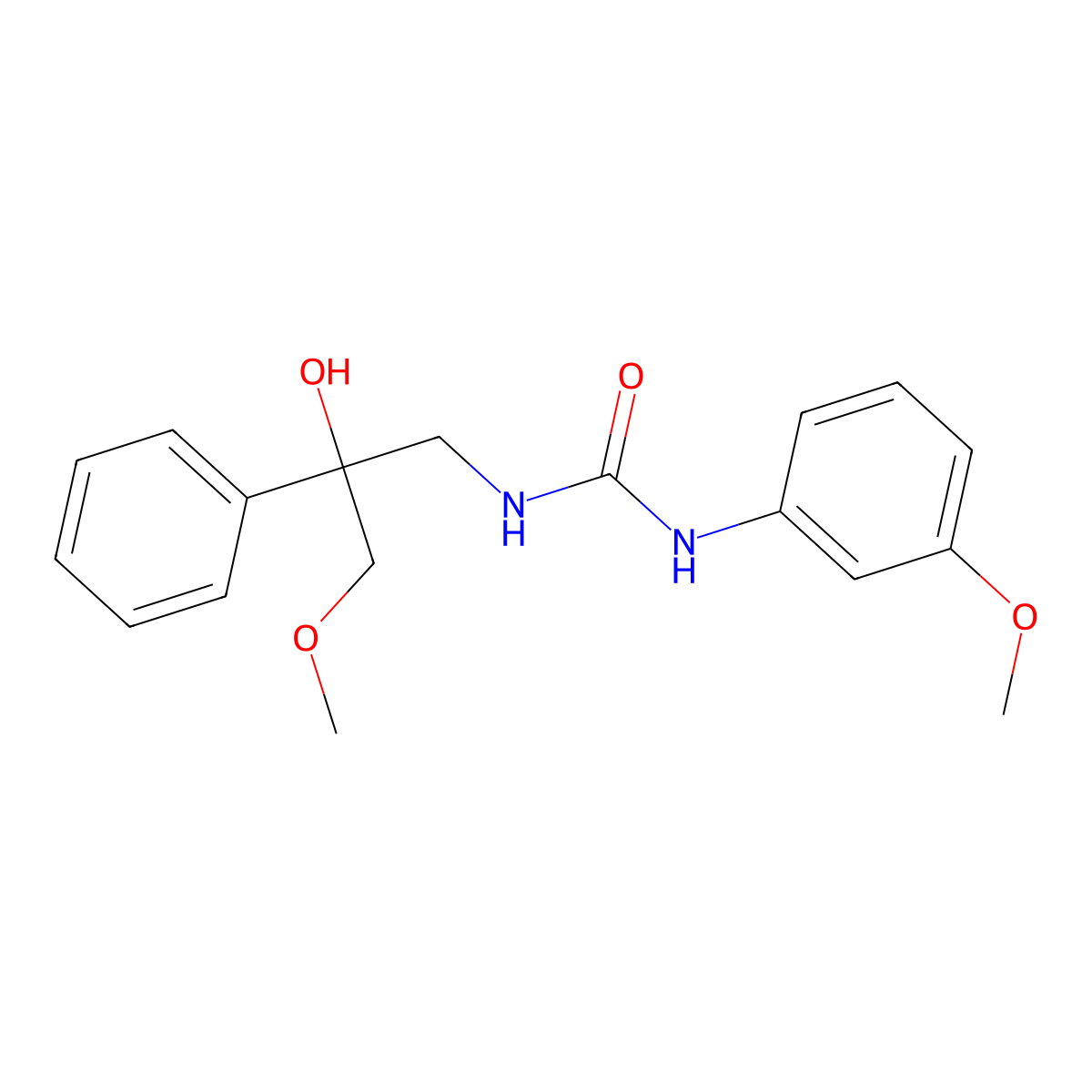 1-(2-Hydroxy-3-methoxy-2-phenylpropyl)-3-(3-methoxyphenyl)urea molecular structure, CAS 2034318-62-0