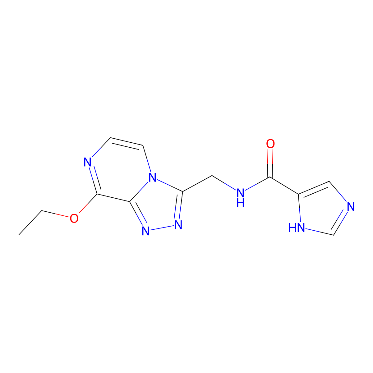 N-({8-ethoxy-[1,2,4]triazolo[4,3-a]pyrazin-3-yl}methyl)-1H-imidazole-5-carboxamide molecular structure, CAS 2034320-26-6