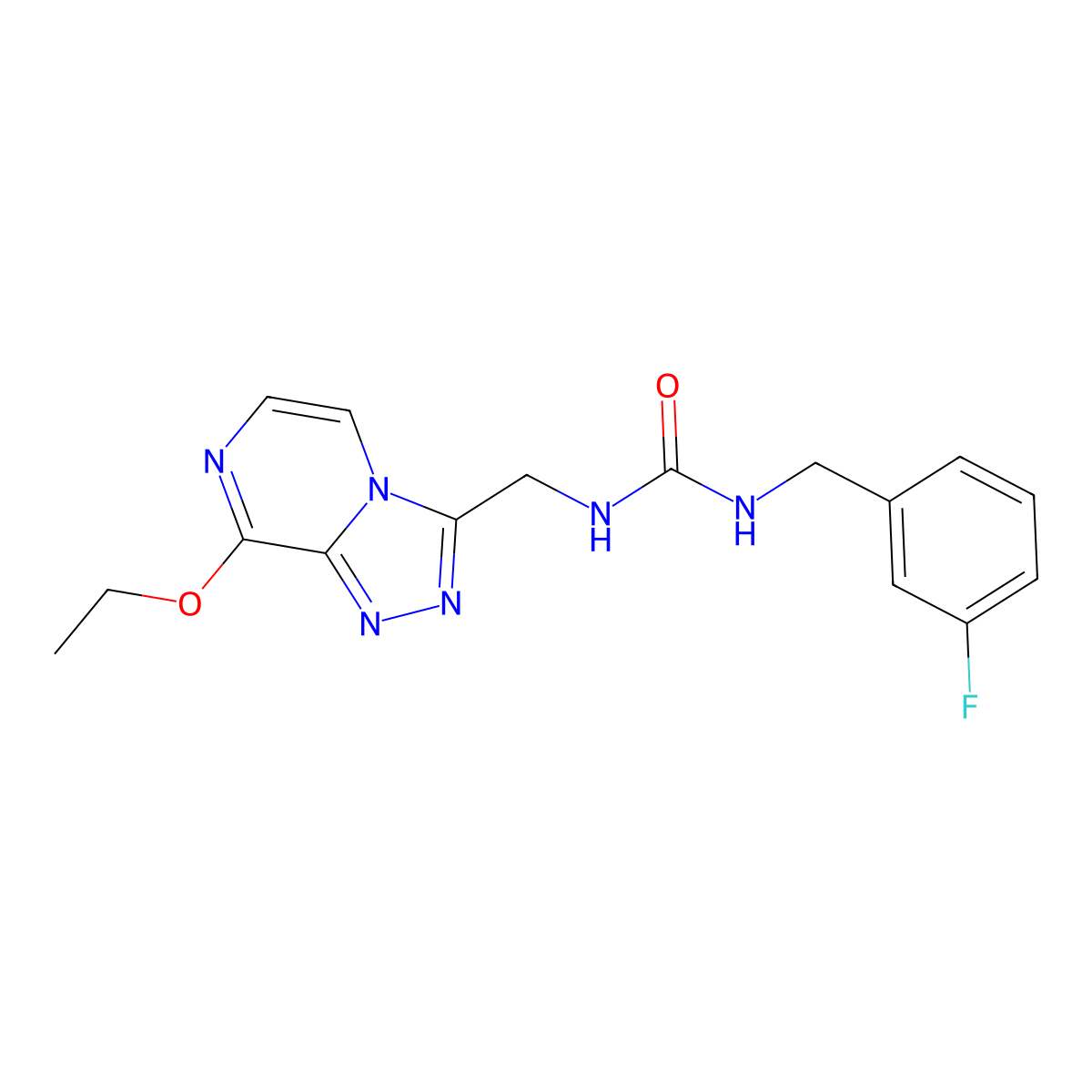 1-((8-Ethoxy-[1,2,4]triazolo[4,3-a]pyrazin-3-yl)methyl)-3-(3-fluorobenzyl)urea molecular structure, CAS 2034320-32-4