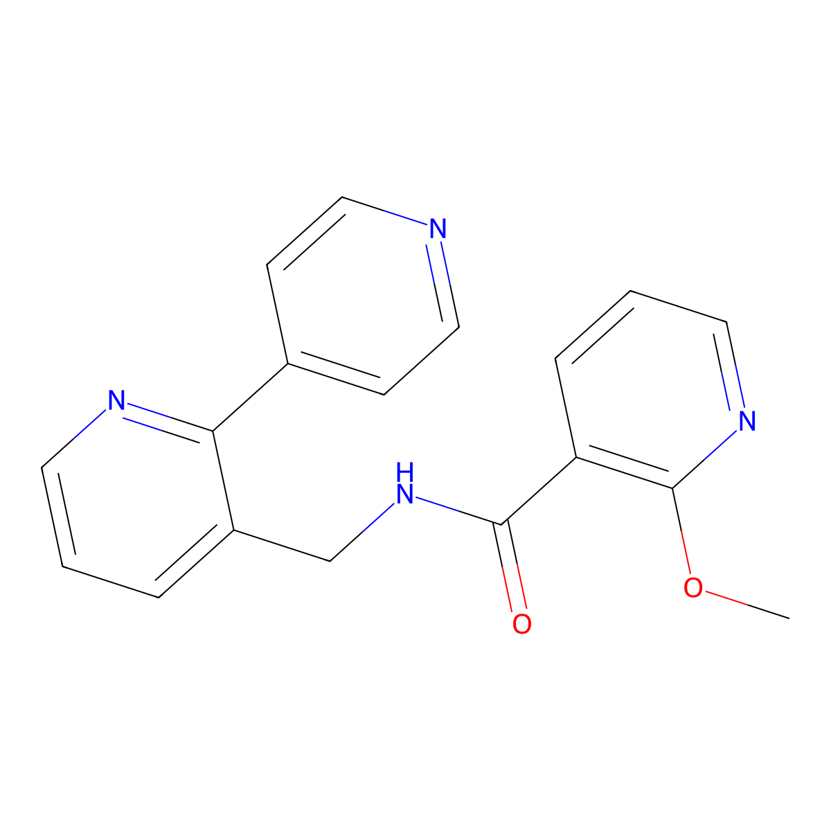 N-([2,4'-bipyridin]-3-ylmethyl)-2-methoxynicotinamide molecular structure, CAS 2034320-93-7