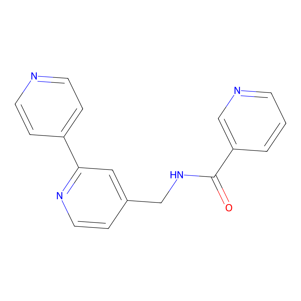 N-([2,4'-bipyridin]-4-ylmethyl)nicotinamide molecular structure, CAS 2034321-50-9