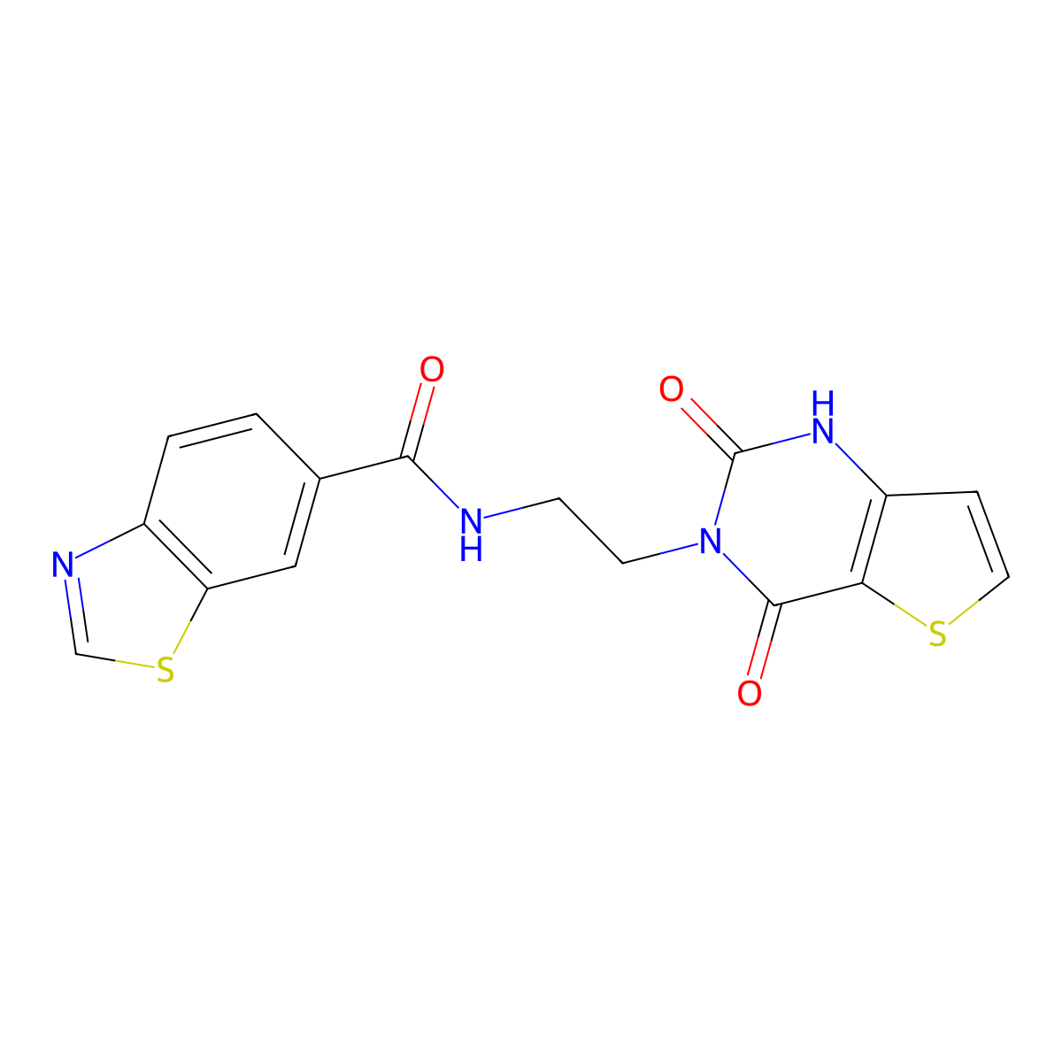 N-(2-(2,4-dioxo-1,2-dihydrothieno[3,2-d]pyrimidin-3(4H)-yl)ethyl)benzo[d]thiazole-6-carboxamide molecular structure, CAS 2034322-99-9