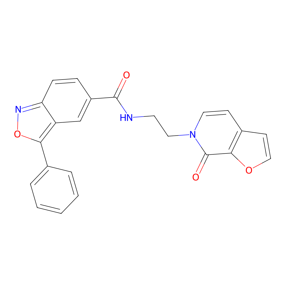N-(2-(7-oxofuro[2,3-c]pyridin-6(7H)-yl)ethyl)-3-phenylbenzo[c]isoxazole-5-carboxamide molecular structure, CAS 2034323-57-2