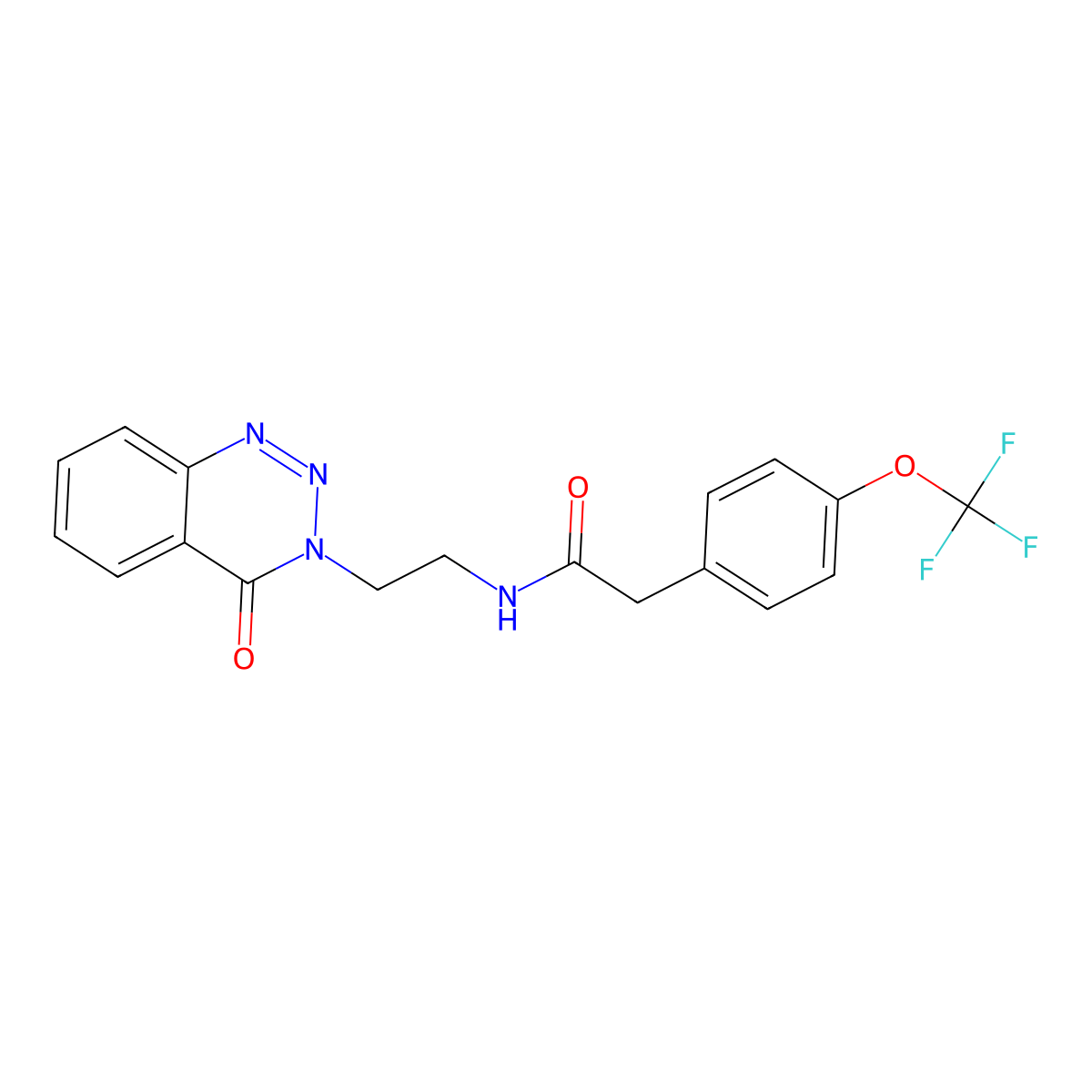 N-(2-(4-oxobenzo[d][1,2,3]triazin-3(4H)-yl)ethyl)-2-(4-(trifluoromethoxy)phenyl)acetamide molecular structure, CAS 2034324-54-2