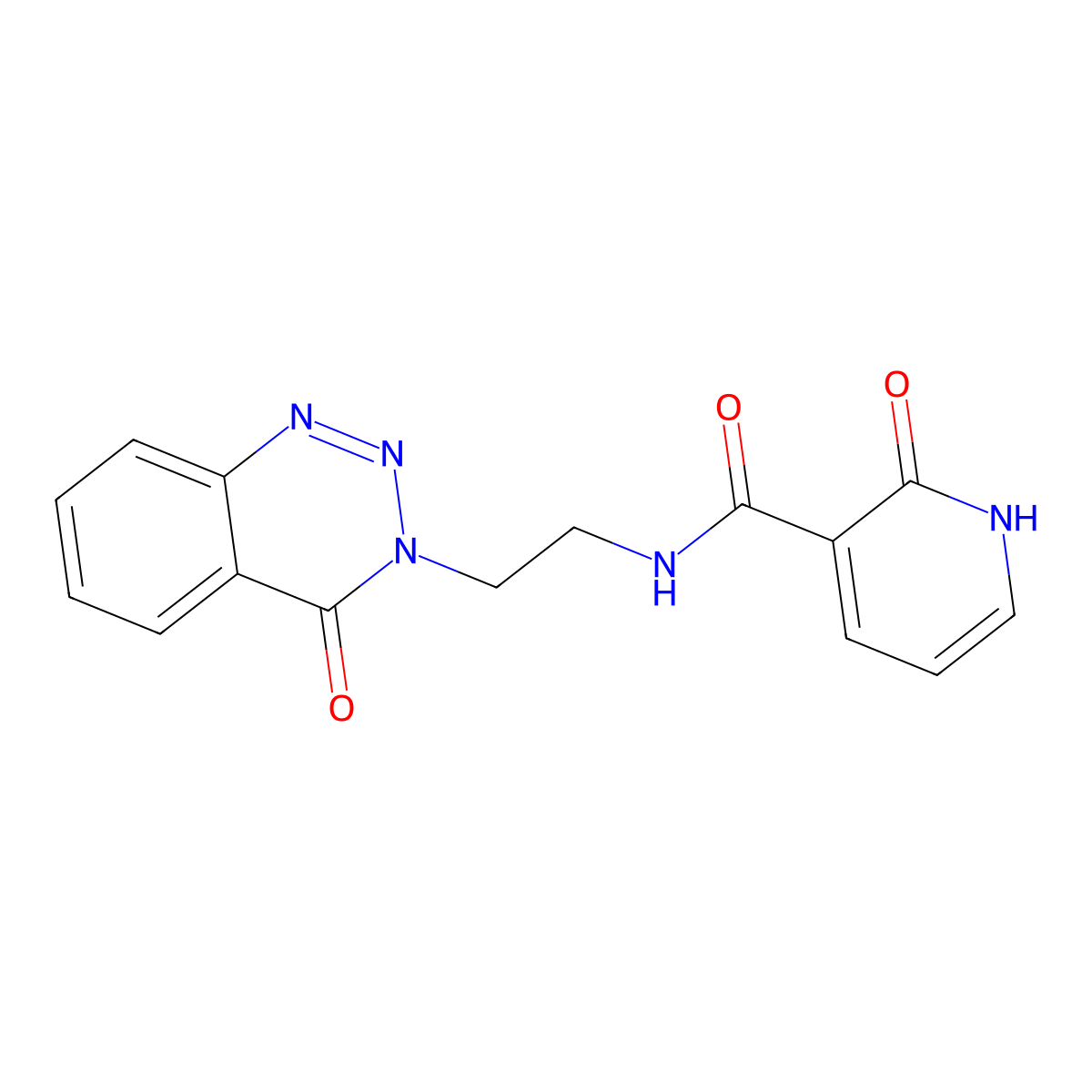 2-oxo-N-(2-(4-oxobenzo[d][1,2,3]triazin-3(4H)-yl)ethyl)-1,2-dihydropyridine-3-carboxamide molecular structure, CAS 2034324-67-7