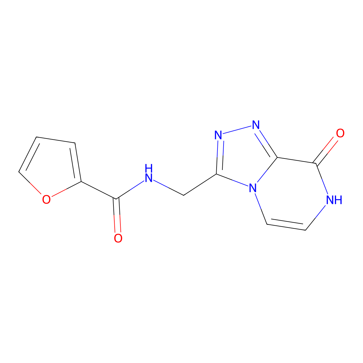 N-({8-hydroxy-[1,2,4]triazolo[4,3-a]pyrazin-3-yl}methyl)furan-2-carboxamide molecular structure, CAS 2034324-73-5