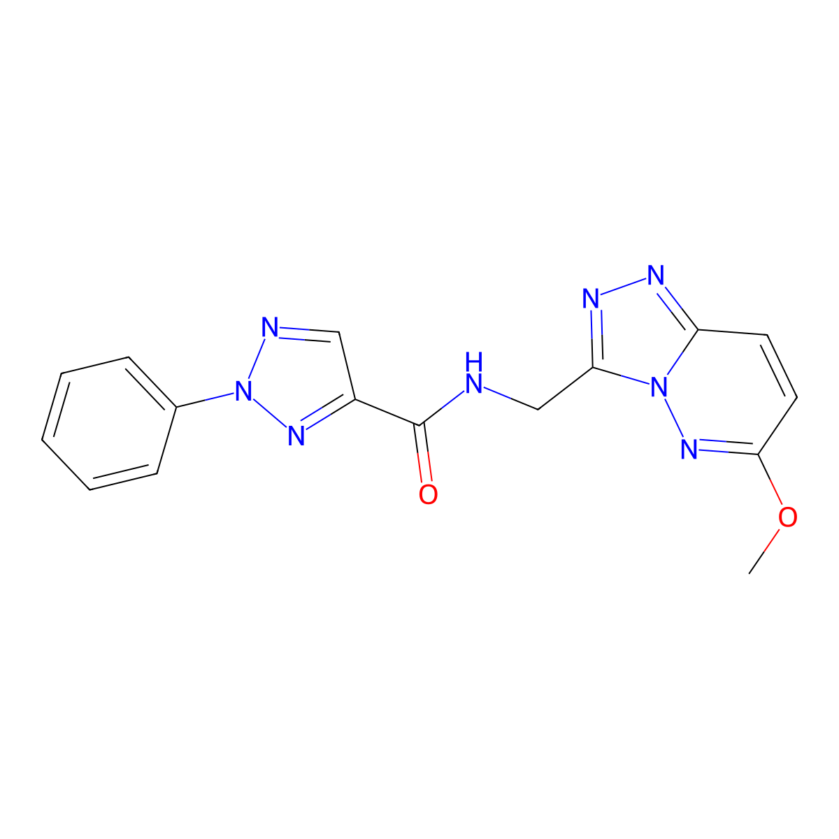 N-((6-methoxy-[1,2,4]triazolo[4,3-b]pyridazin-3-yl)methyl)-2-phenyl-2H-1,2,3-triazole-4-carboxamide molecular structure, CAS 2034324-76-8