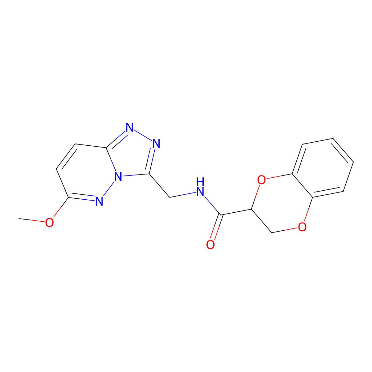 N-((6-methoxy-[1,2,4]triazolo[4,3-b]pyridazin-3-yl)methyl)-2,3-dihydrobenzo[b][1,4]dioxine-2-carboxamide molecular structure, CAS 2034325-49-8