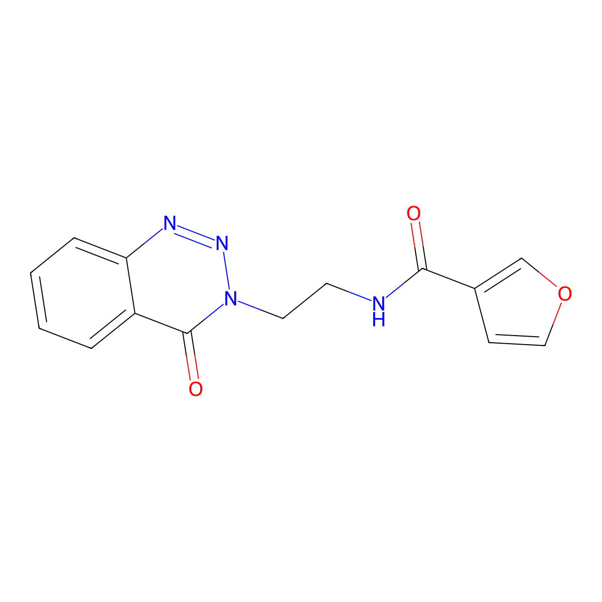 N-(2-(4-oxobenzo[d][1,2,3]triazin-3(4H)-yl)ethyl)furan-3-carboxamide molecular structure, CAS 2034325-50-1