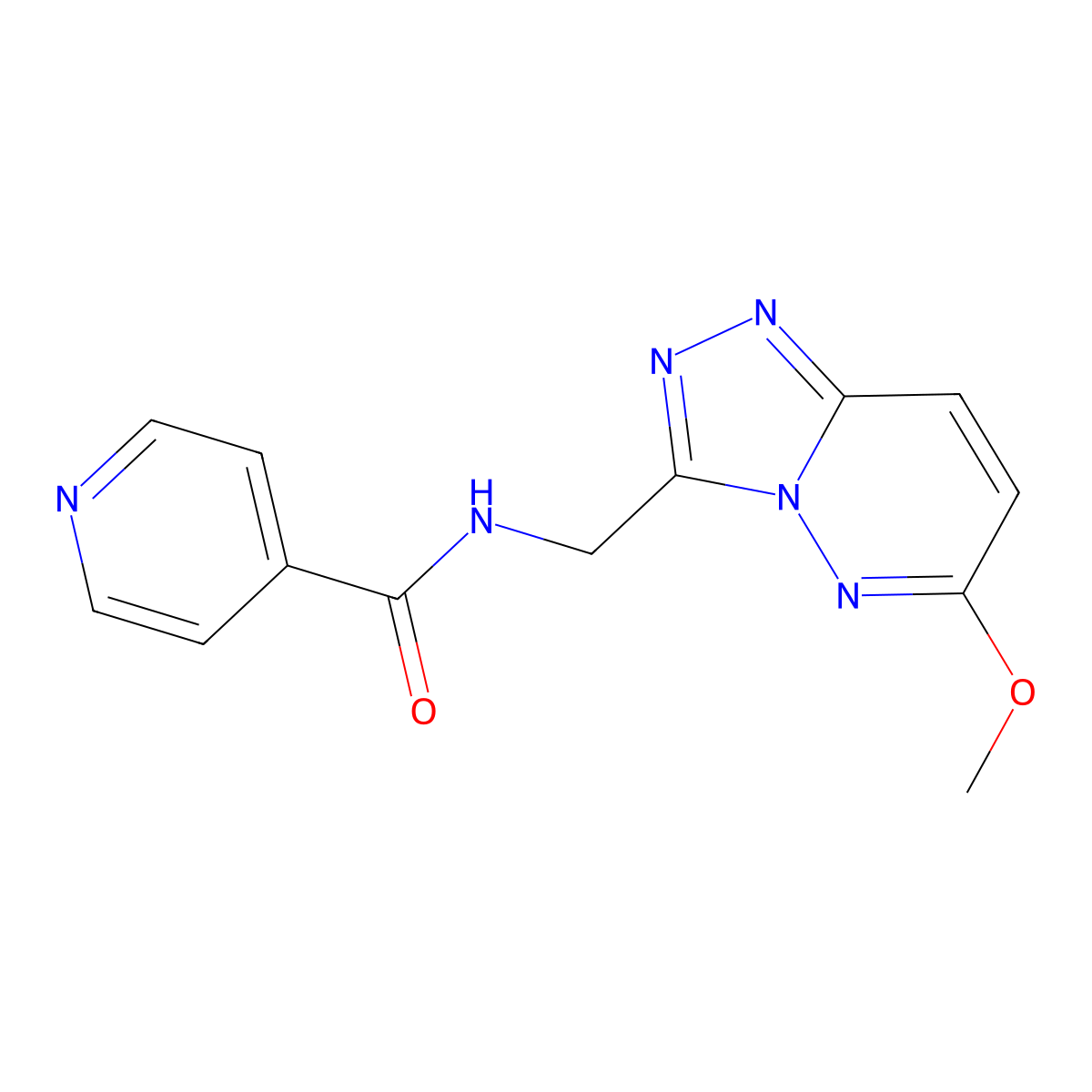 N-((6-methoxy-[1,2,4]triazolo[4,3-b]pyridazin-3-yl)methyl)isonicotinamide molecular structure, CAS 2034325-65-8