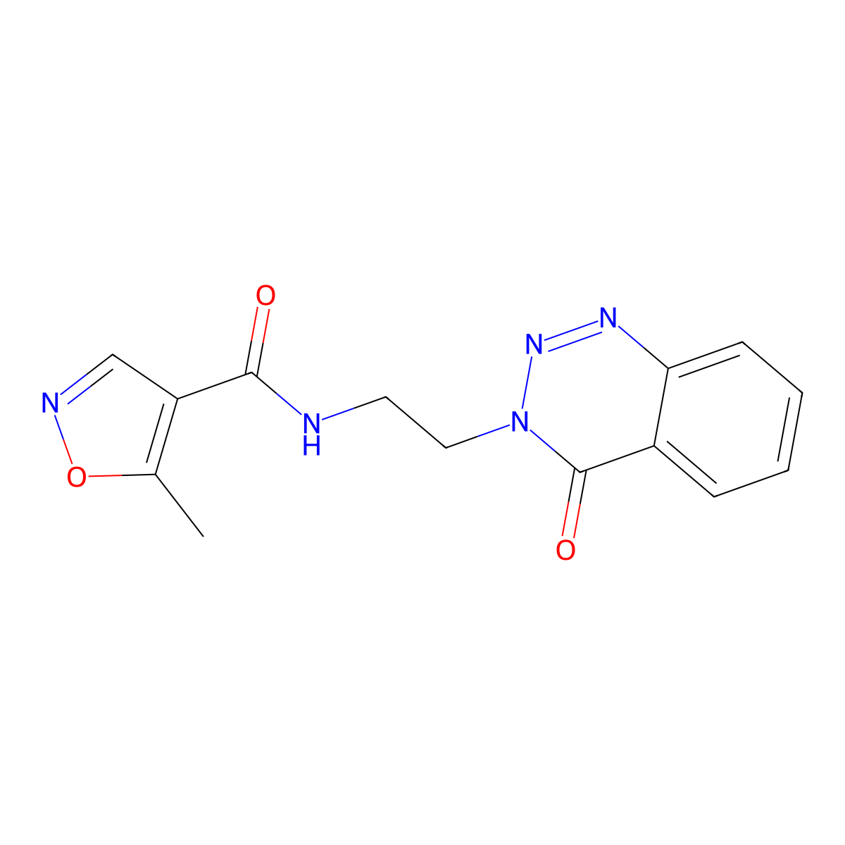 5-methyl-N-(2-(4-oxobenzo[d][1,2,3]triazin-3(4H)-yl)ethyl)isoxazole-4-carboxamide molecular structure, CAS 2034325-78-3