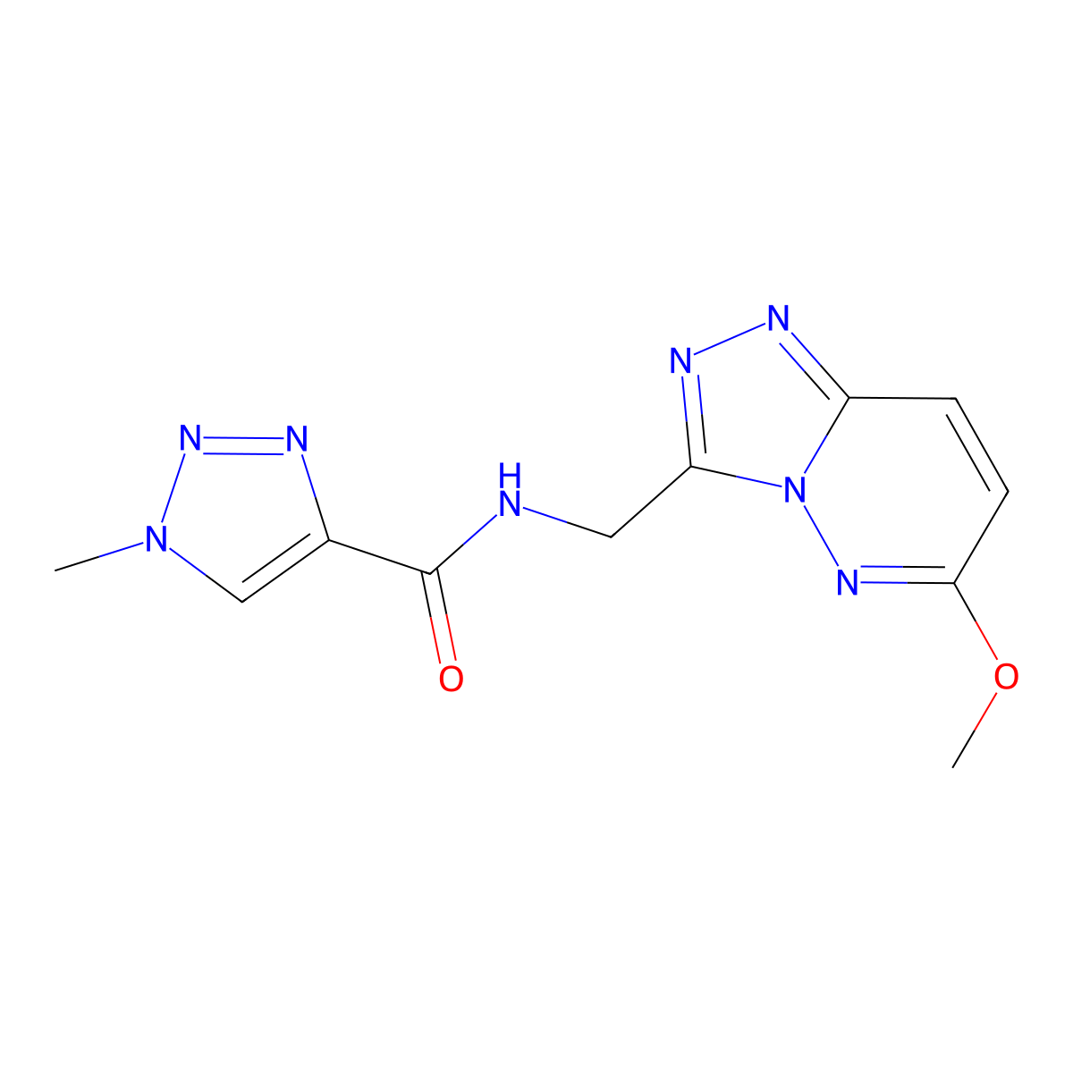 N-({6-methoxy-[1,2,4]triazolo[4,3-b]pyridazin-3-yl}methyl)-1-methyl-1H-1,2,3-triazole-4-carboxamide molecular structure, CAS 2034325-84-1