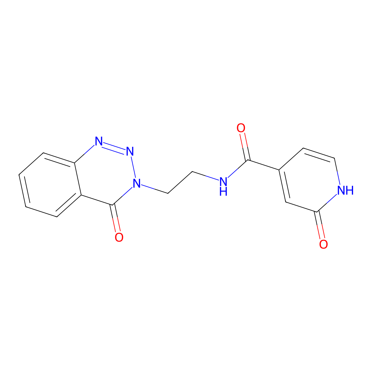 2-oxo-N-(2-(4-oxobenzo[d][1,2,3]triazin-3(4H)-yl)ethyl)-1,2-dihydropyridine-4-carboxamide molecular structure, CAS 2034325-91-0