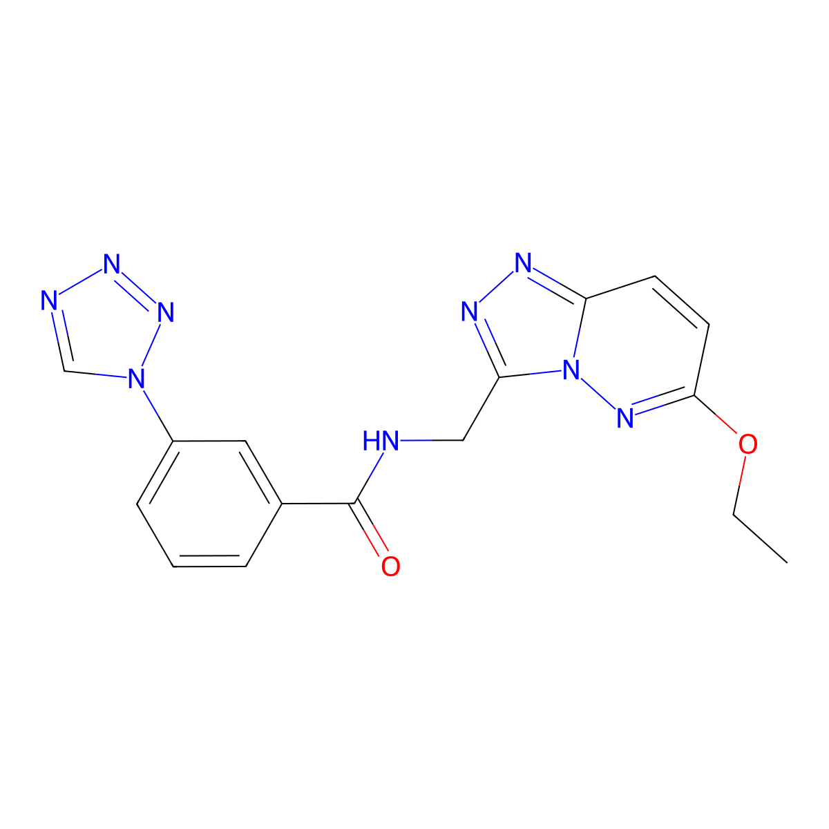 N-({6-ethoxy-[1,2,4]triazolo[4,3-b]pyridazin-3-yl}methyl)-3-(1H-1,2,3,4-tetrazol-1-yl)benzamide molecular structure, CAS 2034326-39-9