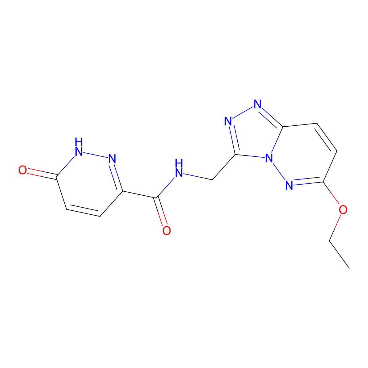 N-((6-ethoxy-[1,2,4]triazolo[4,3-b]pyridazin-3-yl)methyl)-6-oxo-1,6-dihydropyridazine-3-carboxamide molecular structure, CAS 2034326-46-8