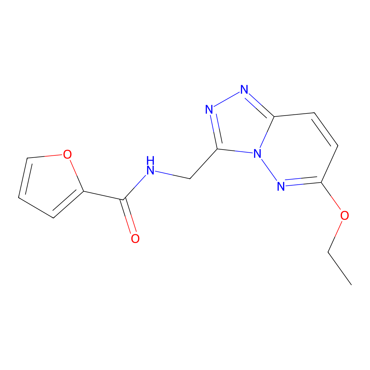 N-({6-ethoxy-[1,2,4]triazolo[4,3-b]pyridazin-3-yl}methyl)furan-2-carboxamide molecular structure, CAS 2034326-53-7