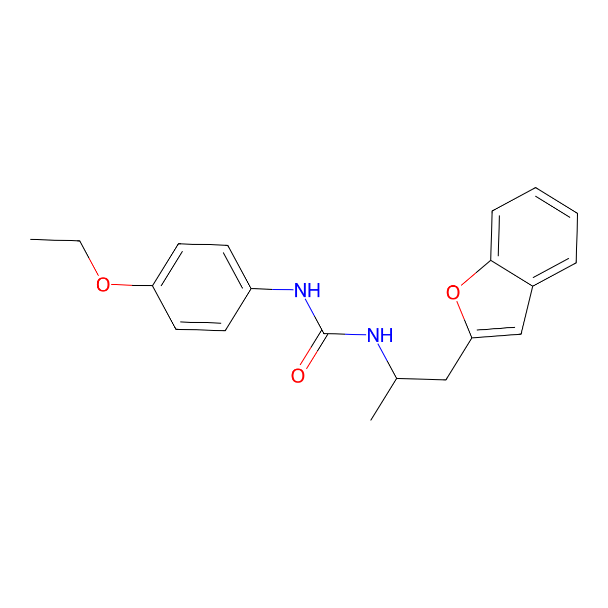 1-(1-(Benzofuran-2-yl)propan-2-yl)-3-(4-ethoxyphenyl)urea molecular structure, CAS 2034331-99-0