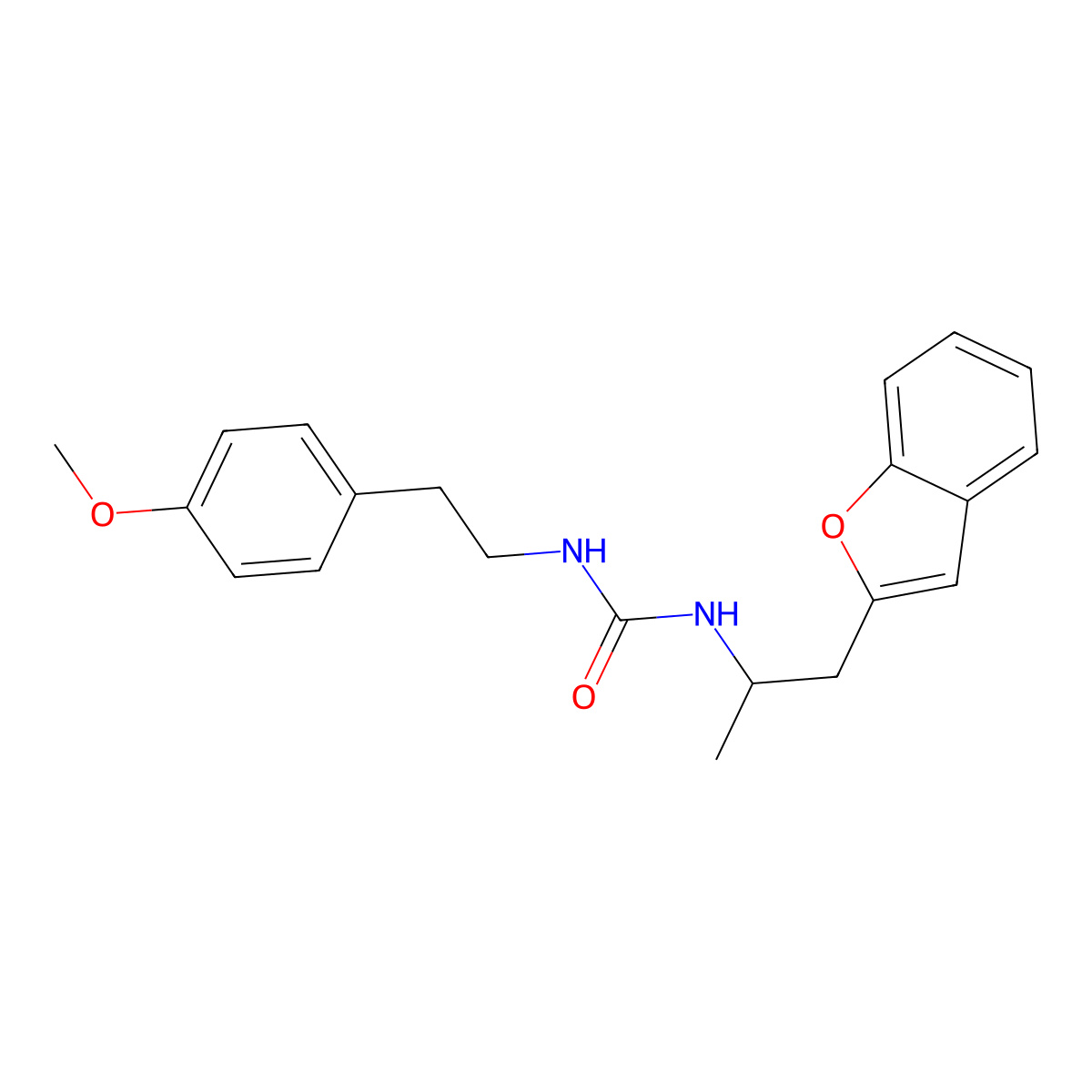 1-(1-(Benzofuran-2-yl)propan-2-yl)-3-(4-methoxyphenethyl)urea molecular structure, CAS 2034332-11-9