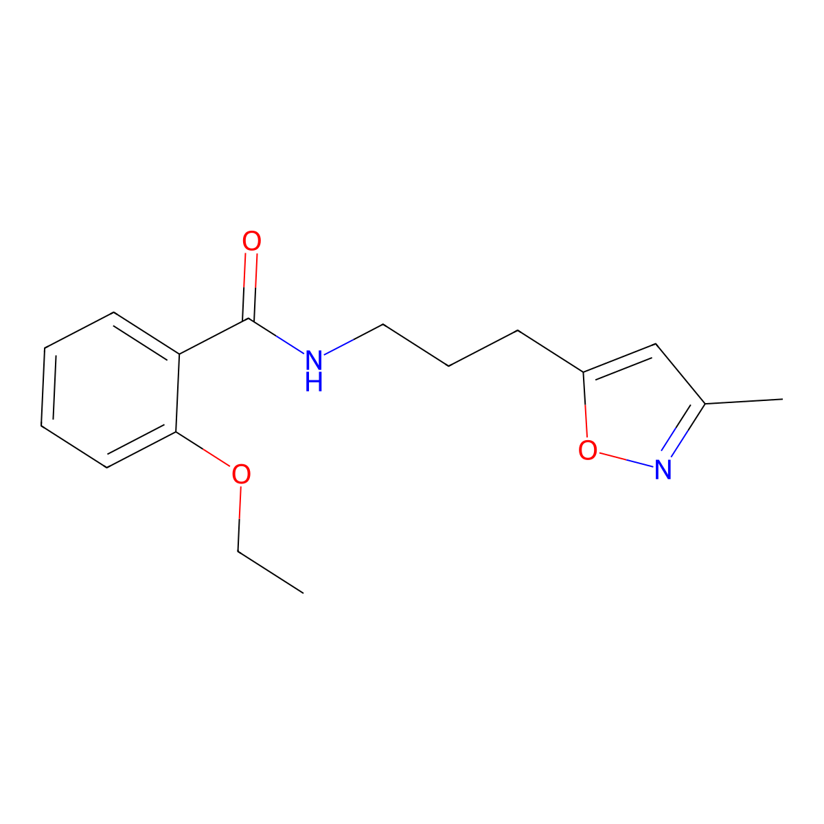 2-ethoxy-N-(3-(3-methylisoxazol-5-yl)propyl)benzamide molecular structure, CAS 2034332-92-6