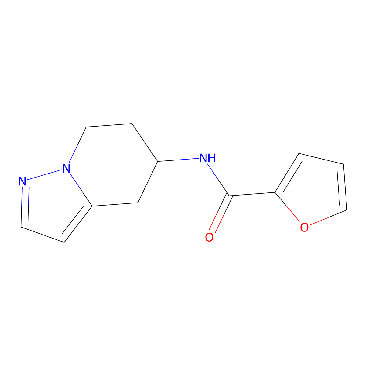 N-(4,5,6,7-tetrahydropyrazolo[1,5-a]pyridin-5-yl)furan-2-carboxamide molecular structure, CAS 2034333-82-7