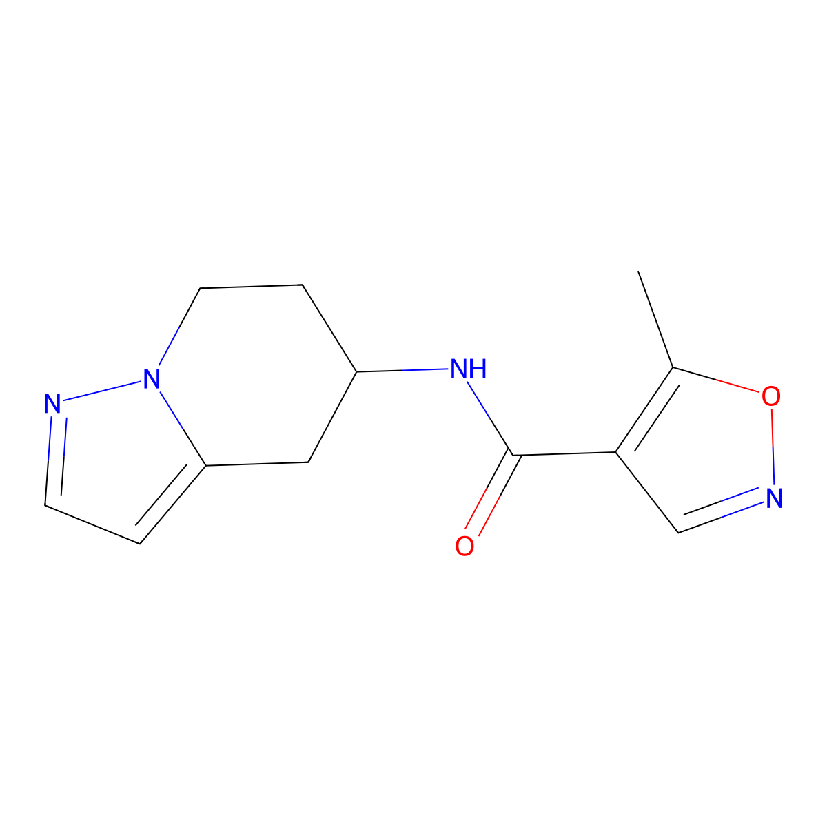 5-methyl-N-(4,5,6,7-tetrahydropyrazolo[1,5-a]pyridin-5-yl)isoxazole-4-carboxamide molecular structure, CAS 2034334-37-5