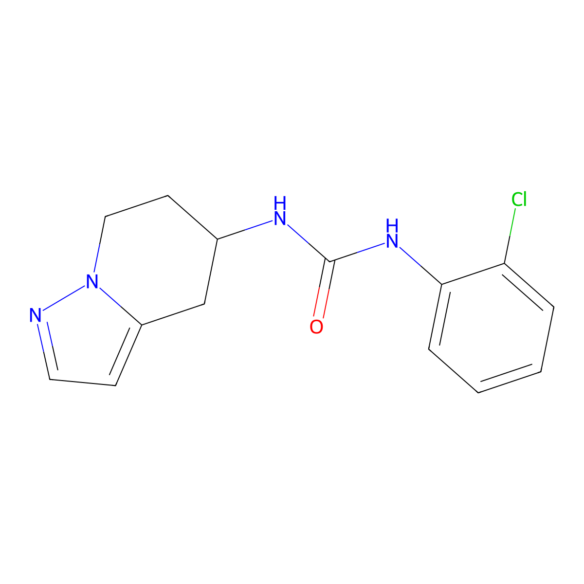 1-(2-Chlorophenyl)-3-(4,5,6,7-tetrahydropyrazolo[1,5-a]pyridin-5-yl)urea molecular structure, CAS 2034334-71-7